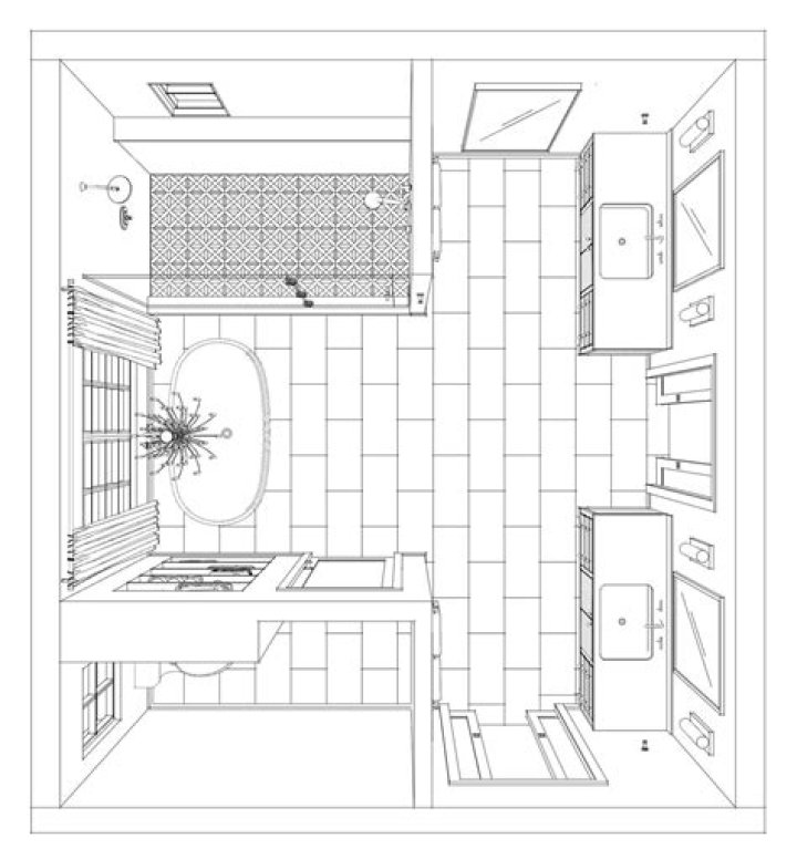 How large is a master bathroom