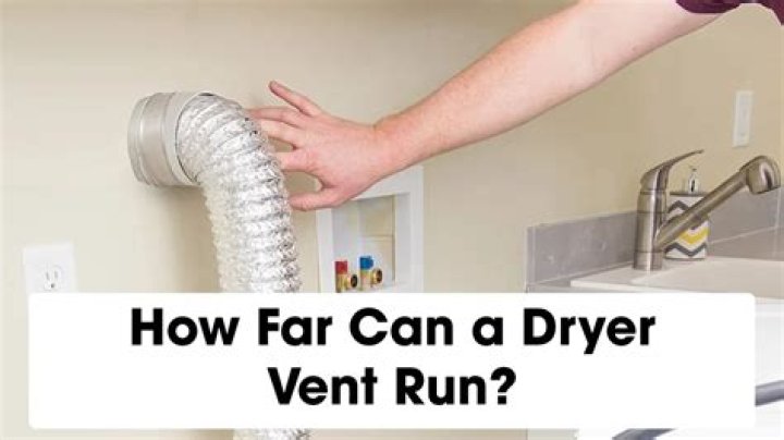 How long can a dryer vent run be