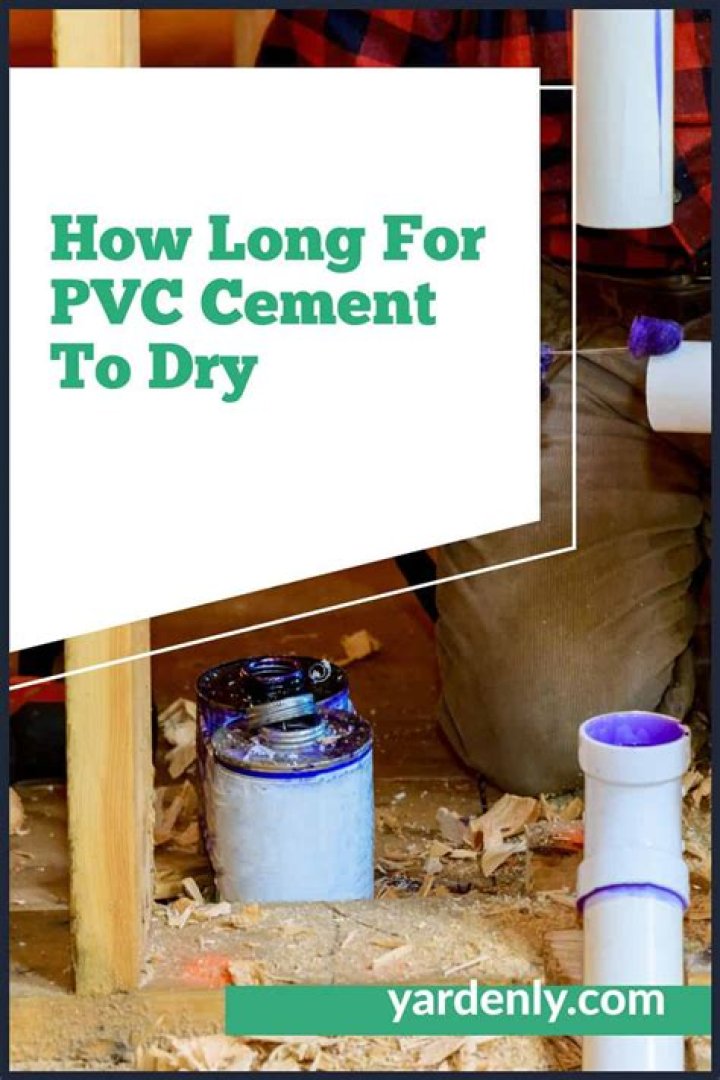 How long does it take PVC cement to dry