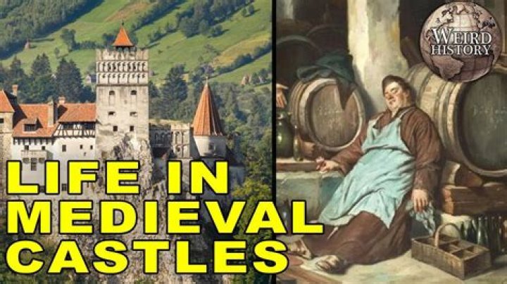 How many people lived in medieval castles