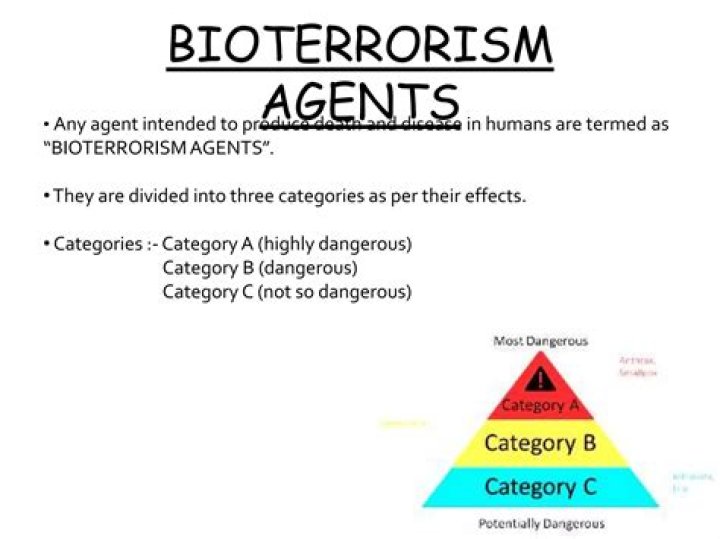 How many types of bioterrorism are there
