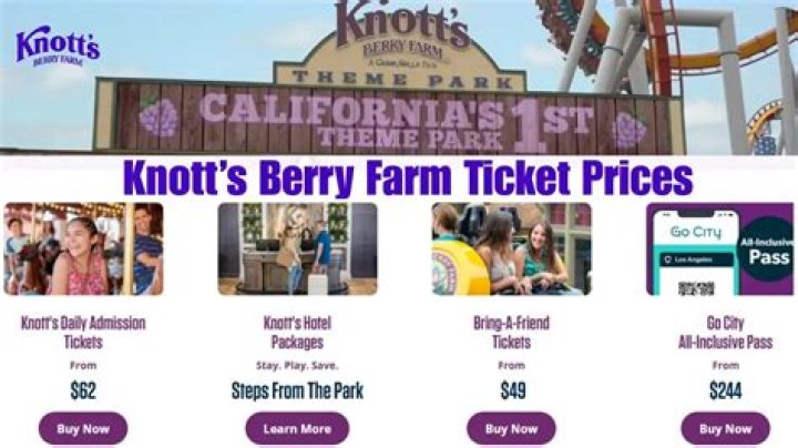How much are Knotts Berry Farm tickets?