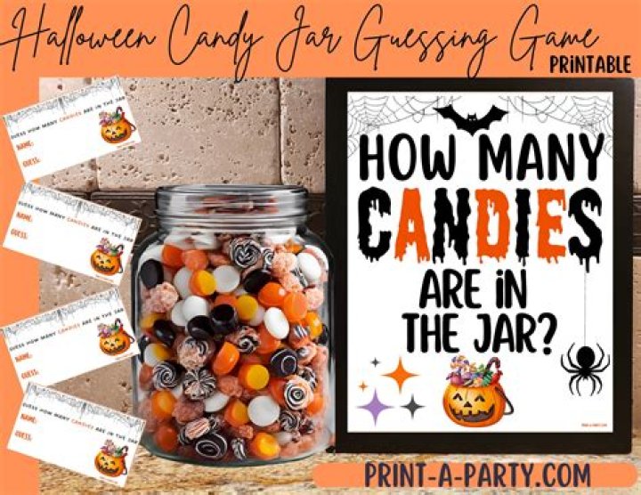 How much candy is in the jar?