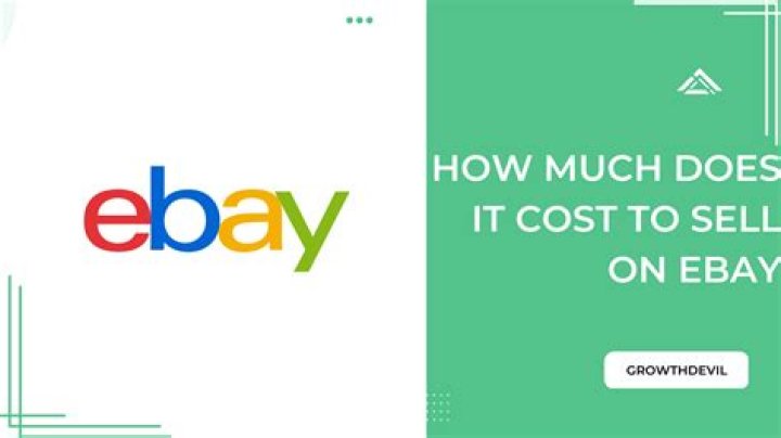 How much does eBay store cost?