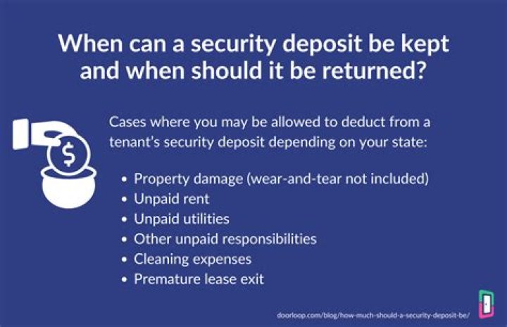 How much is a security deposit usually