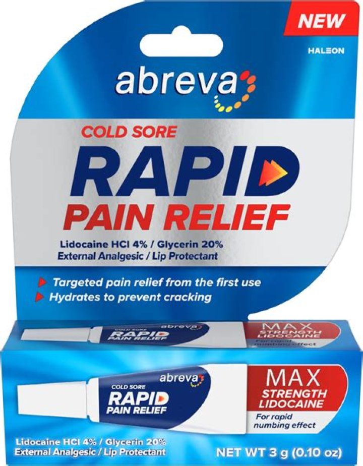How often can I apply abreva to a cold sore?