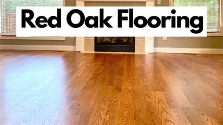 How thick is red oak flooring?