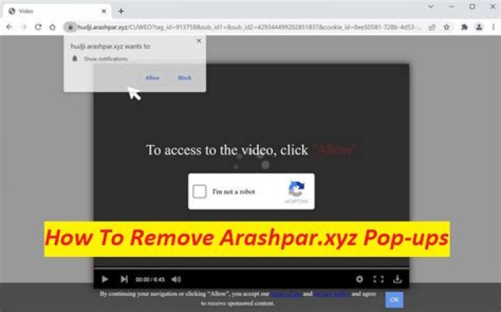 How to remove Arashpar.xyz pop-ups? — Fix Guide