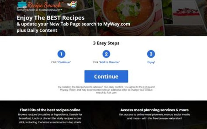 How to remove TotalRecipeSearch by MyWay?