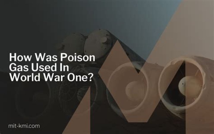 How was poison gas delivered in ww1