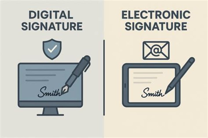 Is an electronic signature the same as a digital signature?