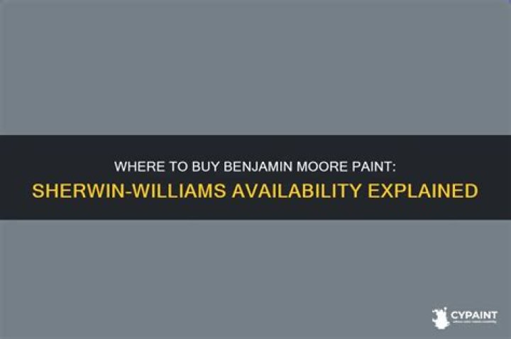 Is Benjamin Moore paint sold at Sherwin Williams?