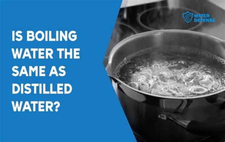 Is distilled water same as drinking water?