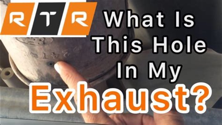 Is having a hole in your exhaust bad