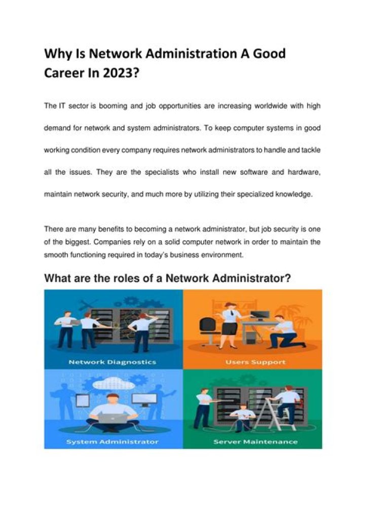 Is network administration a good career