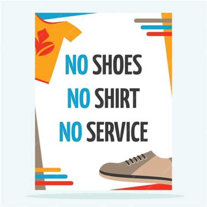 Is no shirt no shoes no service legal?