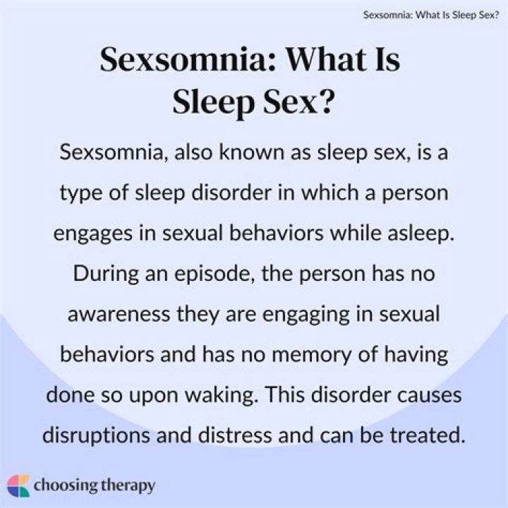 Is sexsomnia a real condition?