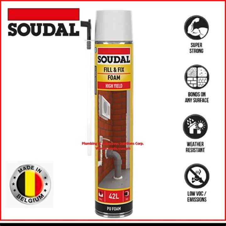 Is soudal expanding foam waterproof?