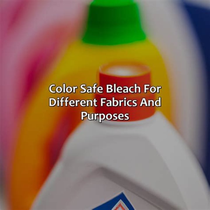 Is there such a thing as color safe bleach
