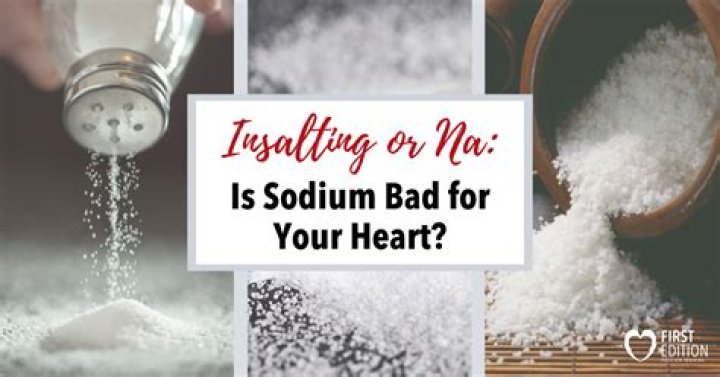 Is water with sodium bad for you