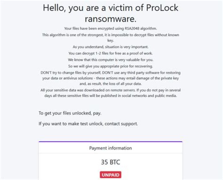 ProLock ransomware teamed up with QakBot Trojan