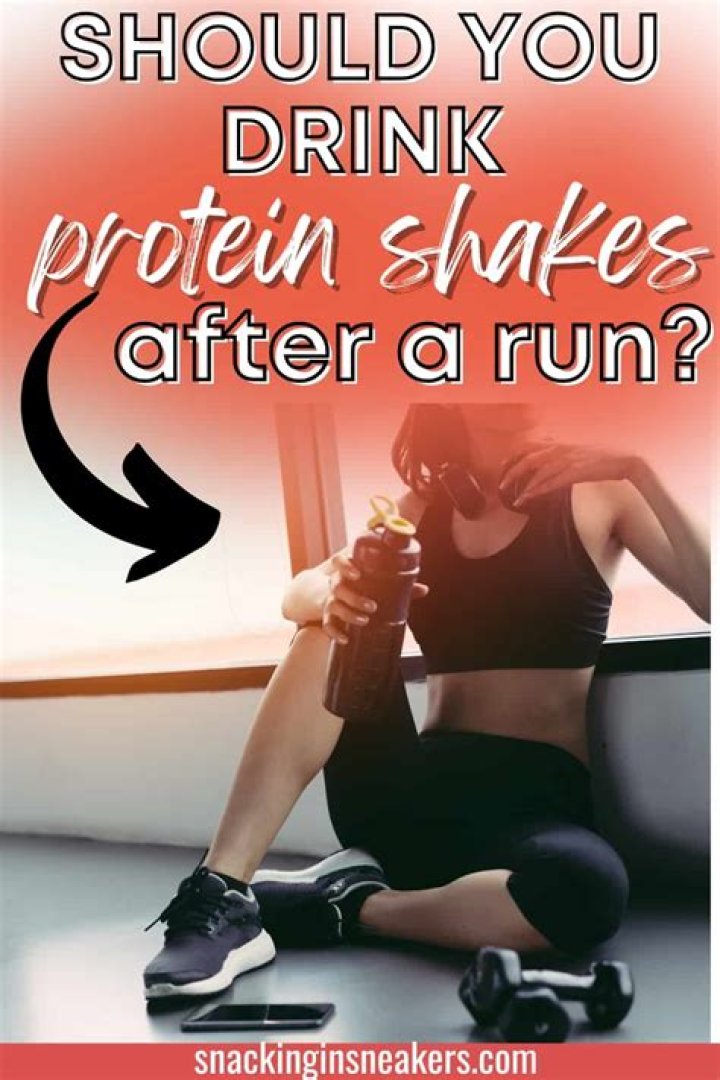 Should you drink a protein shake after running