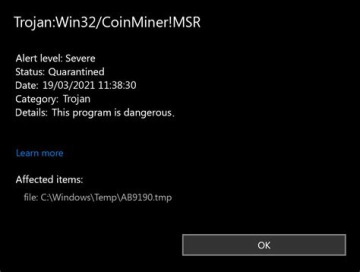 Trojan:Win32/CoinMiner!bit