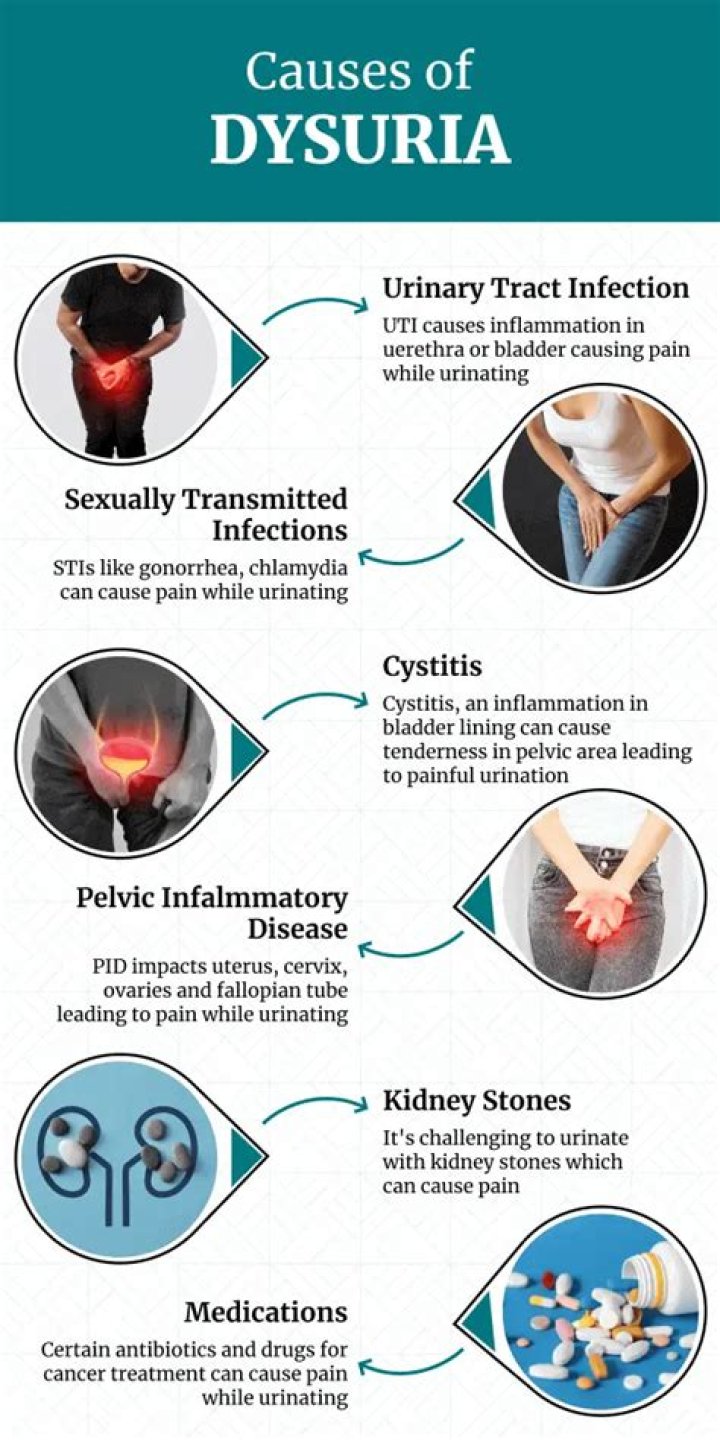 What are common causes of dysuria