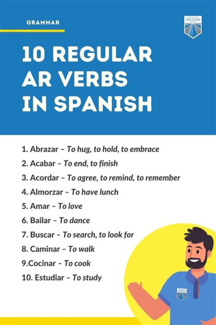 What are regular AR verbs in Spanish?