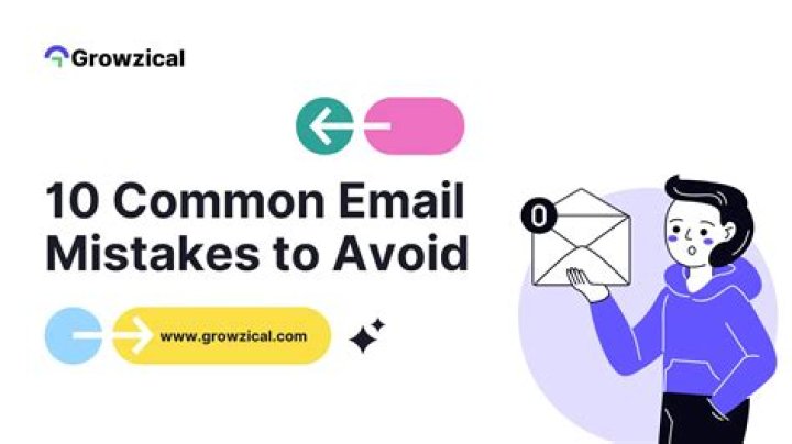 What are some common email mistakes and how can they be avoided