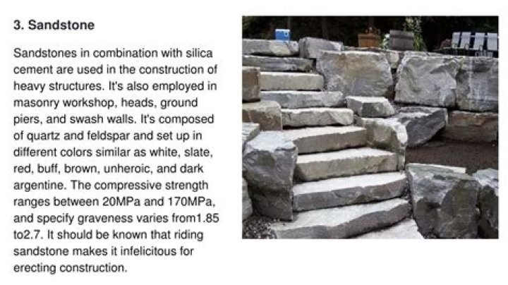 What are some uses of sandstone