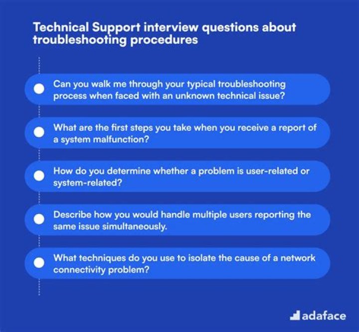 What are the questions asked in technical support interview