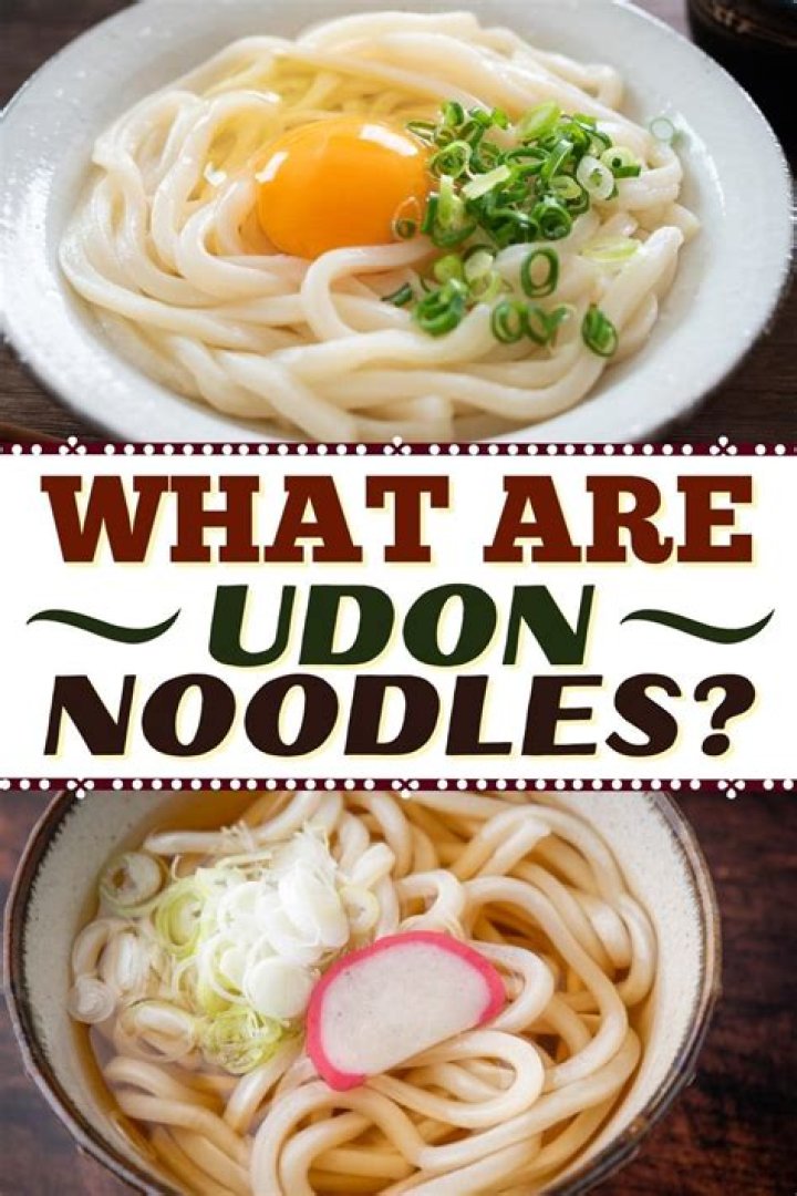 What are udon noodles make of