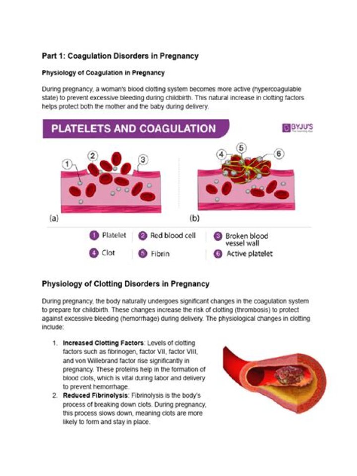 What causes acquired coagulopathy in pregnancy?