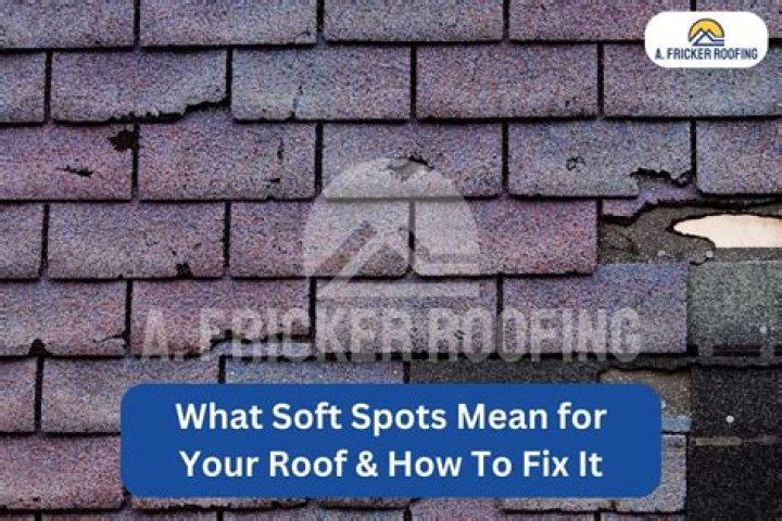 What causes soft spots on your roof?