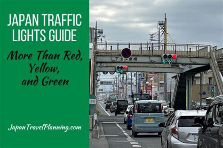 What Colour are traffic lights in Japan?