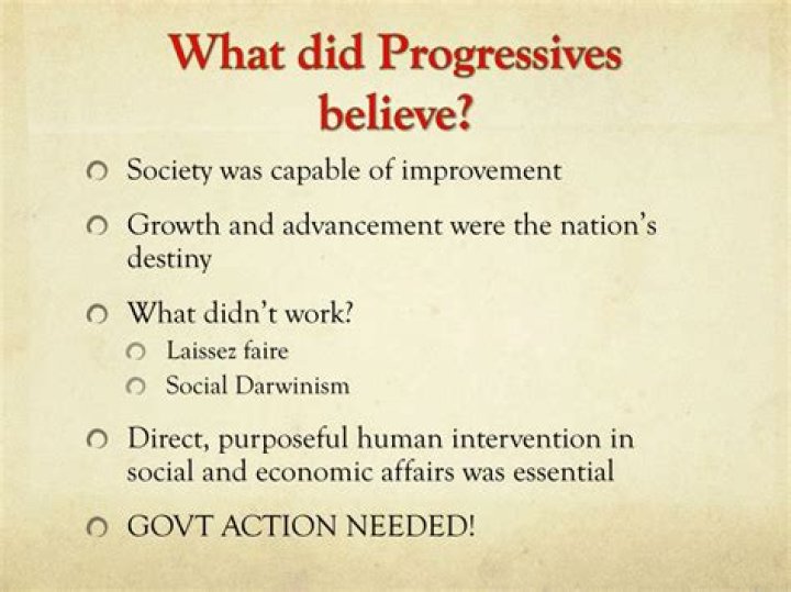 What did Progressives believe quizlet