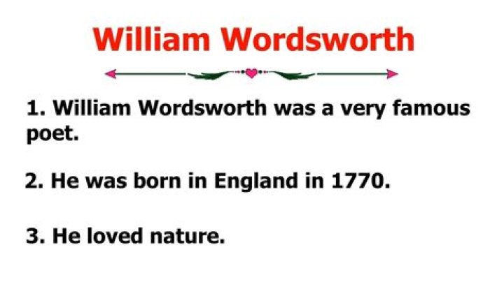 What did William Wordsworth write about?