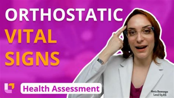What do orthostatic vital signs show?