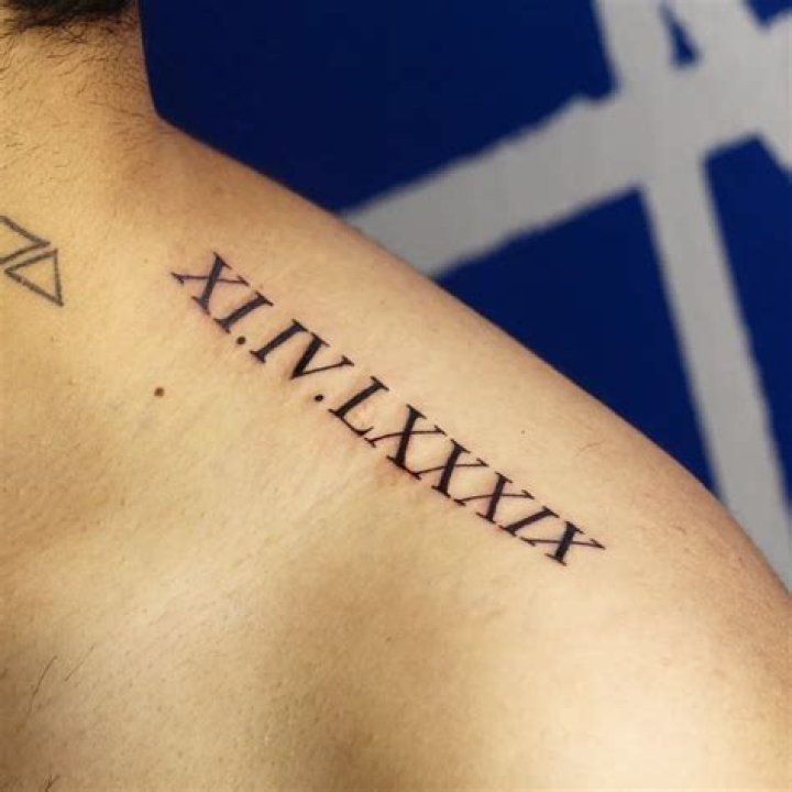 What do Roman numerals mean in tattoos?