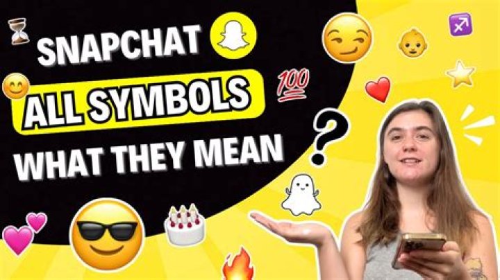 What do the Snapchat symbols mean?