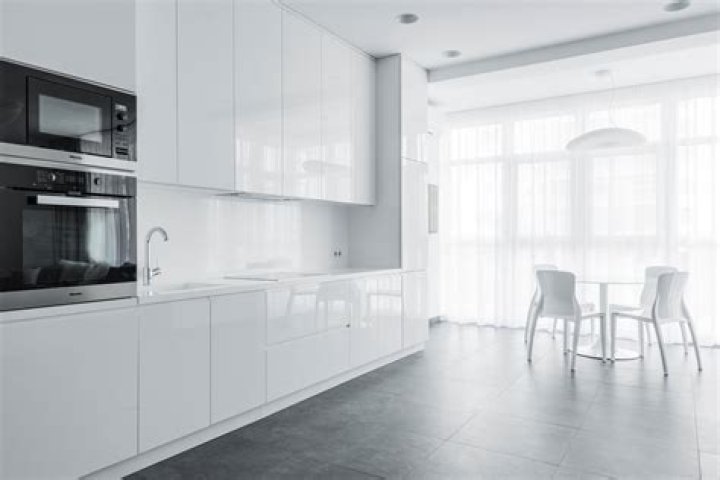 What do you clean high gloss kitchen units with?