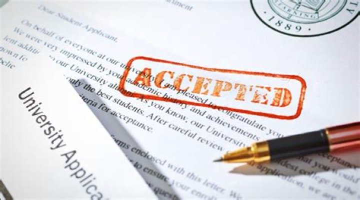 What do you do after being accepted to a college?