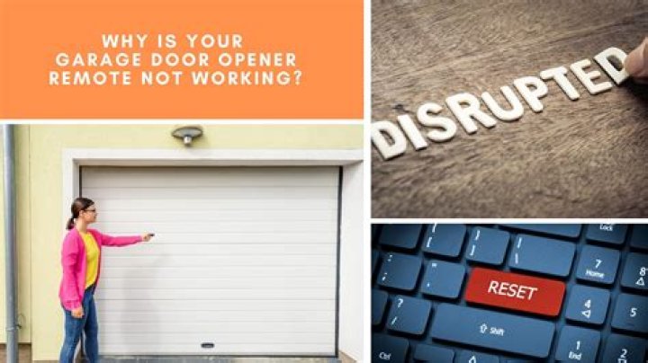 What do you do when your garage door remote doesnt work