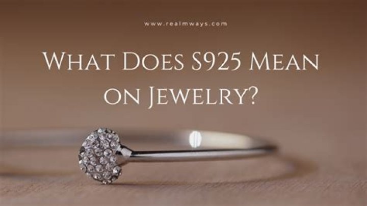 What does 325 mean on a ring?