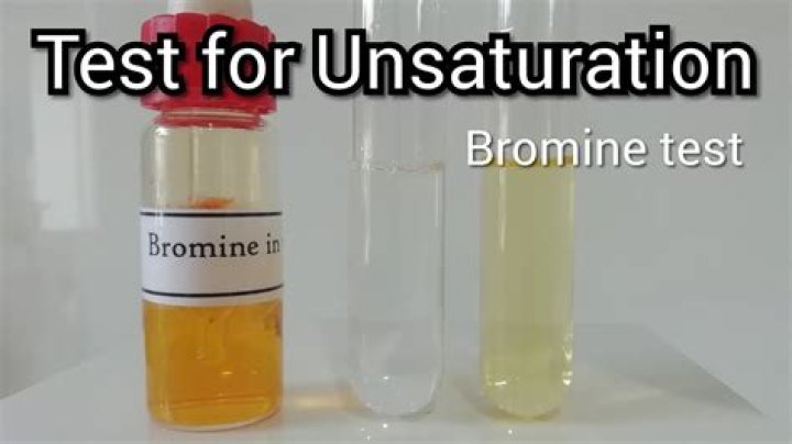 What does a bromine test show?