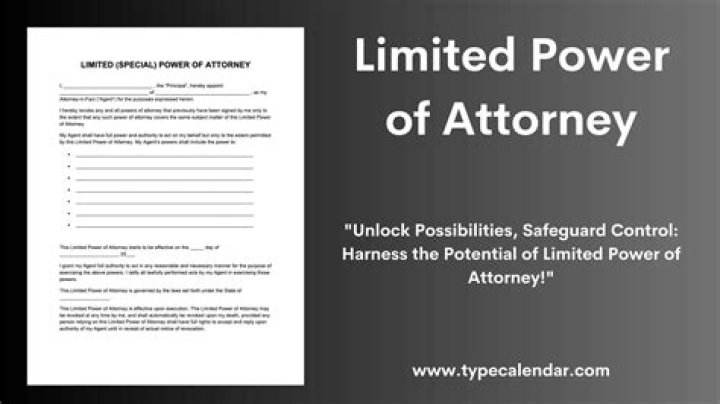 What does a limited power of attorney do