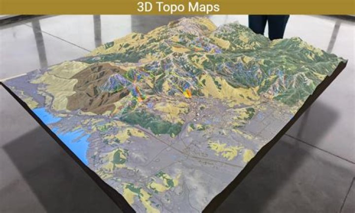 What does a topographic map include?