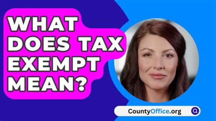 What does exempt mean for kids?