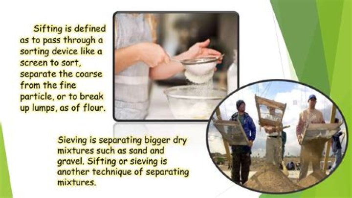 What does flour sifted mean?